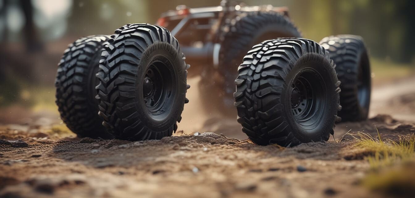 Off-road RC truck tires