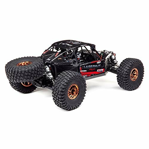 RC off-road truck with large tires and spare wheels